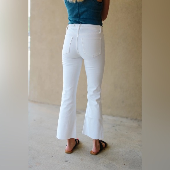 Just USA Pants - ✨NWT Just USA White Denim Cropped Flared Size 2